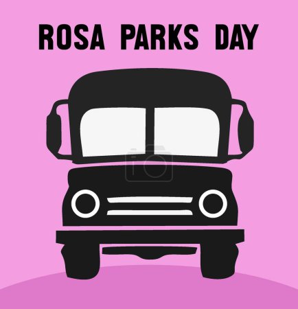Illustration for Rosa Parks Day United States - Royalty Free Image