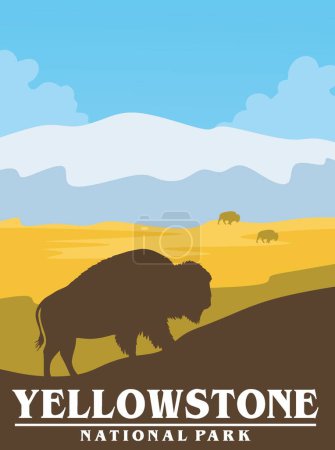 Téléchargez les illustrations : Yellowstone National Park Wyoming États-Unis - en licence libre de droit