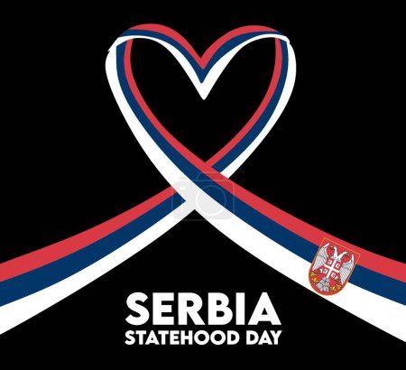Ilustración de El día de la estadidad de la República de Serbia - Imagen libre de derechos