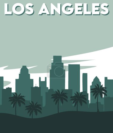 Illustration for Los angeles california united states - Royalty Free Image