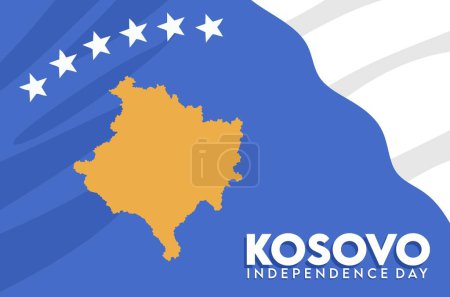 Téléchargez les illustrations : Fête de l'indépendance du Kosovo 17 février - en licence libre de droit