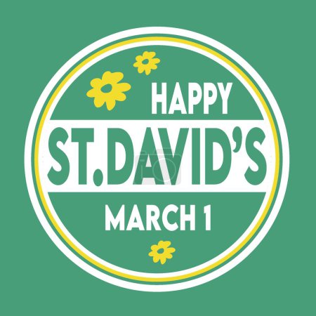 Happy St Davids Day March 1