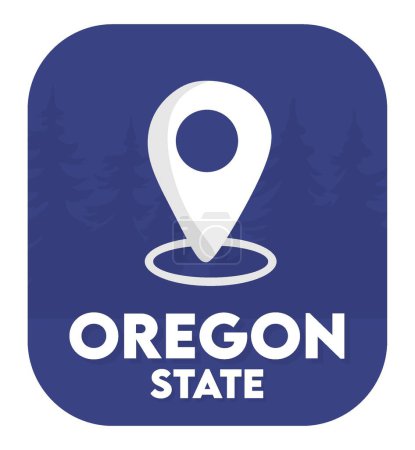 Téléchargez les illustrations : État de l'Oregon États-Unis d'Amérique - en licence libre de droit