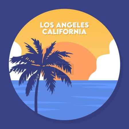 Illustration for Los angeles california united states of america - Royalty Free Image