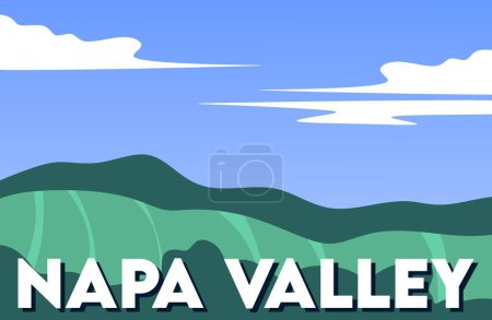 napa vallée avec belle vue
