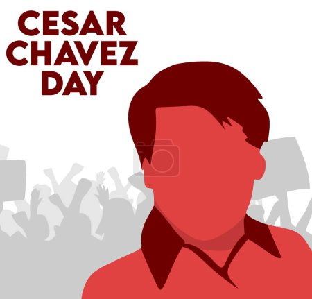 Glückliche Feier des Tages von César Chavez