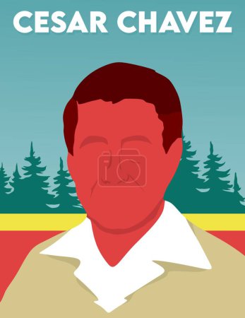 Glückliche Feier des Tages von César Chavez