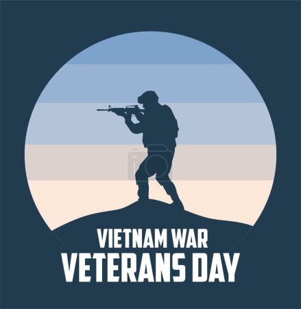 Illustration for National Vietnam War Veterans Day United States - Royalty Free Image