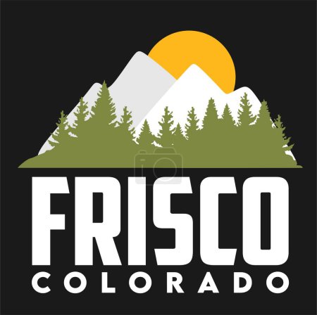 Illustration for Frisco Colorado united states of america - Royalty Free Image