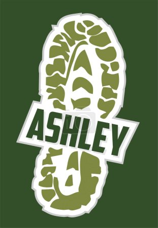 Ilustración de Ashley National Forest Estados Unidos de América - Imagen libre de derechos