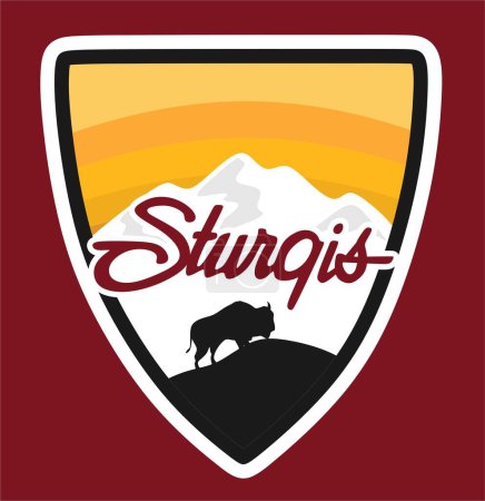 Illustration for Sturgis South Dakota United States - Royalty Free Image
