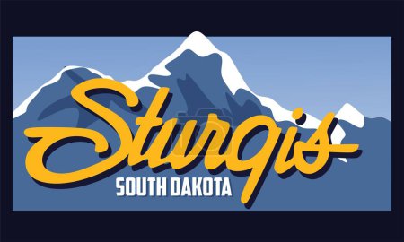 Illustration for Sturgis South Dakota United States - Royalty Free Image