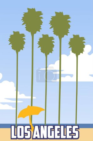 Illustration for Los Angeles California United States - Royalty Free Image