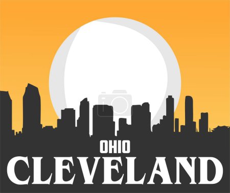 Téléchargez les illustrations : Cleveland Ohio avec de belles vues - en licence libre de droit