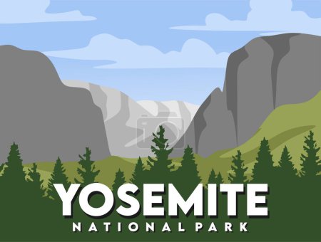 Yosemite-Nationalpark mit schöner Aussicht