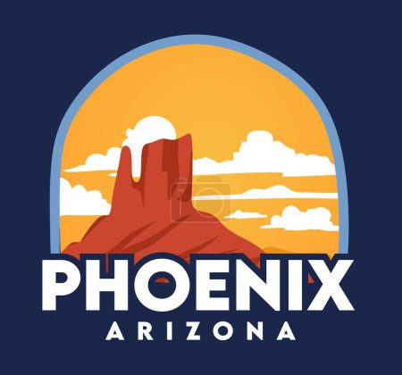 Phoenix Arizona avec une vue magnifique