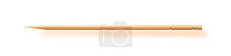 Illustration for Toothpicks Wooden , Bamboo Toothpick small sharp, Realistic wood. Vector illustration - Royalty Free Image