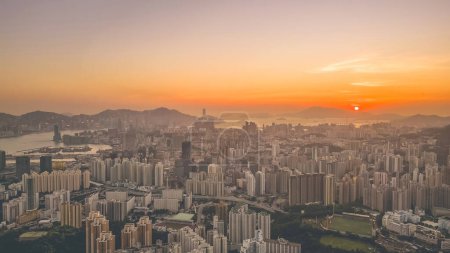 Photo for A Hong Kong Skyline from Kowloon Peak 20 May 2022 - Royalty Free Image