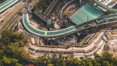 Photo for Revealing the Lam Tin Tunnel Construction of Highway and bridge. 4 Dec 2022 - Royalty Free Image