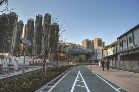 Photo for The cityscape of Tseung Lam Highway, hong kong 18 Dec 2022 - Royalty Free Image