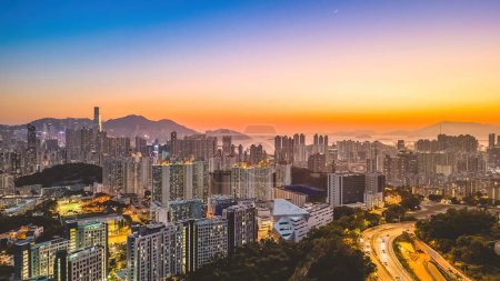 Foto de Paisaje urbano de la península de Kowloon, Shek Kip Mei 2 marzo 2022 - Imagen libre de derechos