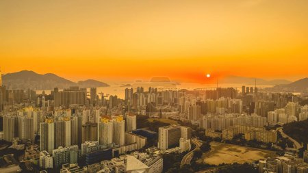 Foto de Paisaje urbano de la península de Kowloon, Shek Kip Mei 2 marzo 2022 - Imagen libre de derechos