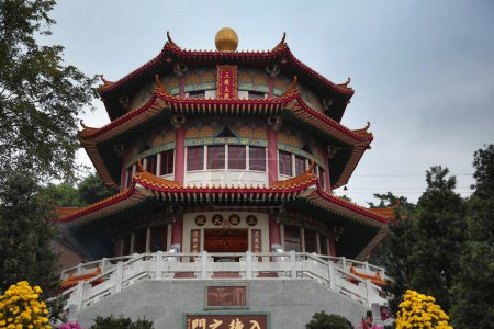 Foto de 25 Dec 2012 t a Yuen Yuen Institute temple, Hong Kong - Imagen libre de derechos