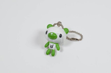 Photo for A Cute key chain on the white back ground - Royalty Free Image