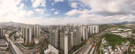 Téléchargez les photos : A landscape of the Tin Shui Wai Estate, Feb 18 2023 - en image libre de droit