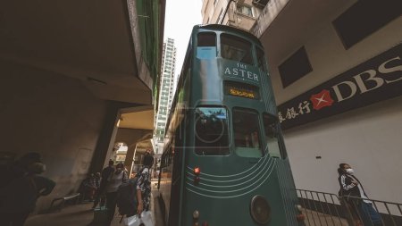 Foto de El paisaje urbano de Chun Yeung Street, Hong Kong, 8 de marzo de 2023 - Imagen libre de derechos