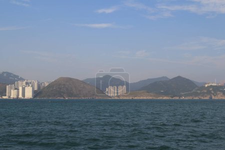 Photo for 13 Oct 2013 the landscape of East Lamma Channel, hong kong - Royalty Free Image