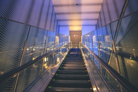 Photo for The office building modern style escalator, Japan 2 Nov 2013 - Royalty Free Image