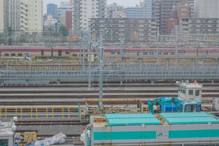 Téléchargez les photos : La vue depuis la ligne de train à grande vitesse Shinkansen 3 Nov 2013 - en image libre de droit