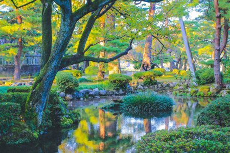 Photo for The landscape of Kenroku Garden, Kanazawa, Japan 1 Nov 2013 - Royalty Free Image