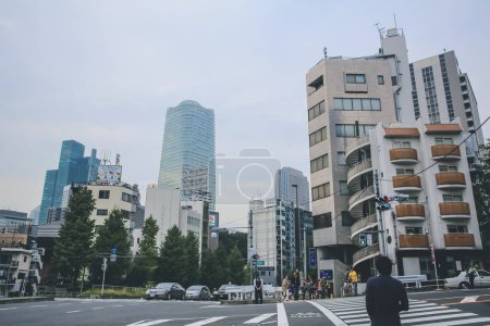 Photo for The street view, Buildings in Kamiyacho, japan 3 Nov 2013 - Royalty Free Image