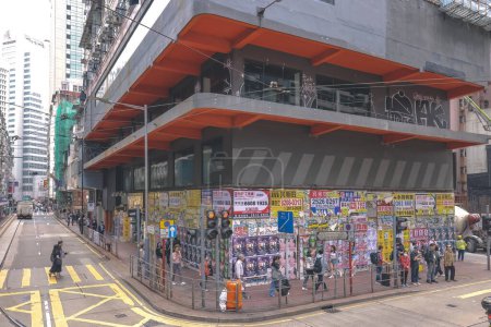 Photo for Shops Closing Down, economic depression at Hong Kong April 26 2023 - Royalty Free Image