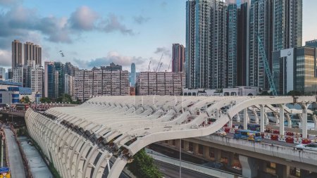 Foto de Connecting Worlds, West Kowloon Corridors Urban Pathway, 3 de junio de 2023 - Imagen libre de derechos