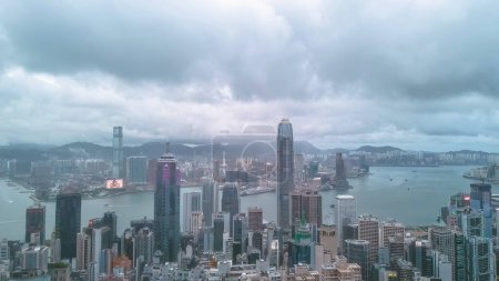 Photo for The Modern Office Buildings in Hong Kong , June 8 2023 - Royalty Free Image