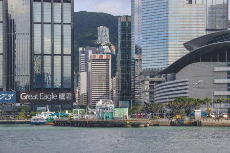Foto de Un HKGFS Wan Chai Helipad en Hong Kong 9 de junio 2023 de junio - Imagen libre de derechos