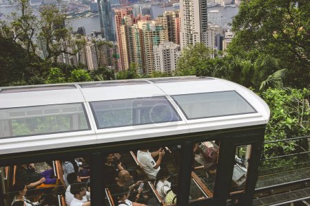 Photo for June 26 2023 Spectacular tram ride to Hong Kongs highest peak - Royalty Free Image