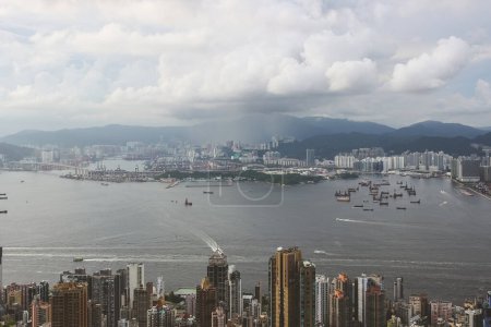 Photo for Towering skyscrapers, and vibrant energy at hk, June 26 2023 - Royalty Free Image