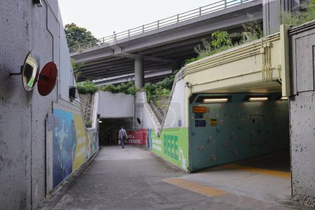Photo for The tunnel at Hung Hom, hong kong July 1 2023 - Royalty Free Image