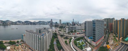 Foto de La autopista Hung Hom Bypass Hong Kong, julio 1 2023 - Imagen libre de derechos