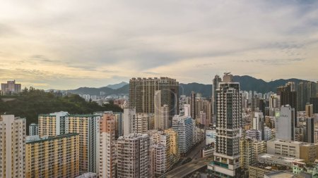 Photo for The residential area at To Kwa Wan and Ma Tau Wai, July 1 2023 - Royalty Free Image