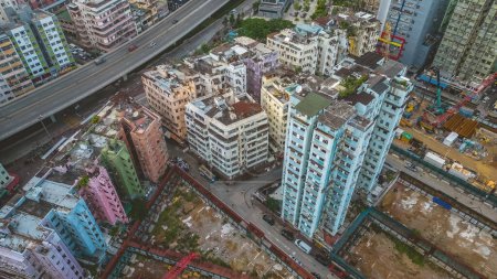 Téléchargez les photos : Rénovation urbaine, aile rue kwong, à kwa wan, Juillet 1 2023 - en image libre de droit