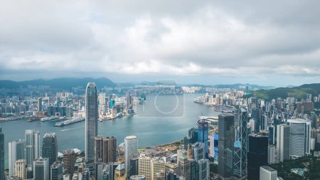 Photo for District located in the central part of Hong Kong Island, July 4 2023 - Royalty Free Image