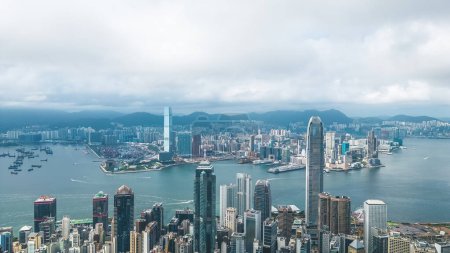 Téléchargez les photos : Quartier situé dans la partie centrale de l'île de Hong Kong, 4 juillet 2023 - en image libre de droit