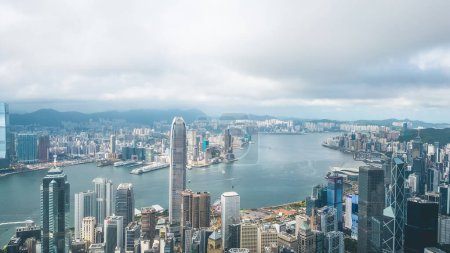 Téléchargez les photos : Quartier situé dans la partie centrale de l'île de Hong Kong, 4 juillet 2023 - en image libre de droit