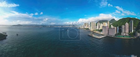 Foto de La ubicación China Merchants Wharf muelle, HK 4 de julio 202 - Imagen libre de derechos