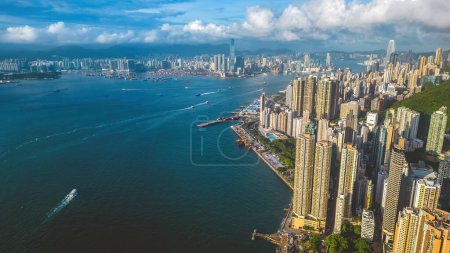 Photo for Kennedy Town located on the western side Island HK, may 4 2022 - Royalty Free Image